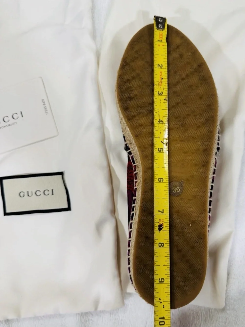 Gucci Bengal Tiger GG Supreme Pilar Espadrilles Multicolor EU 36
